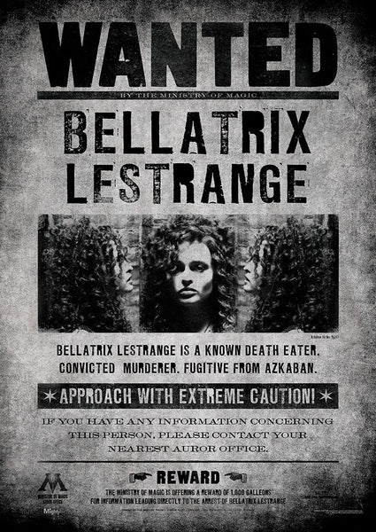 Harry Potter™ (Wanted Bellatrix Lestrange) MightyPrint™ Wall Art