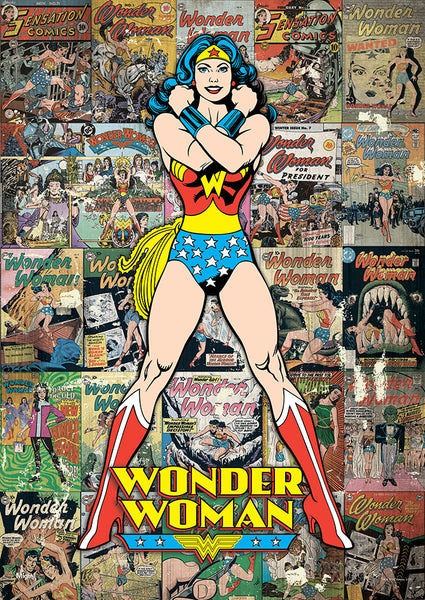 DC Comics Originals™ (Wonder Woman Collage) MightyPrint™ Wall Art