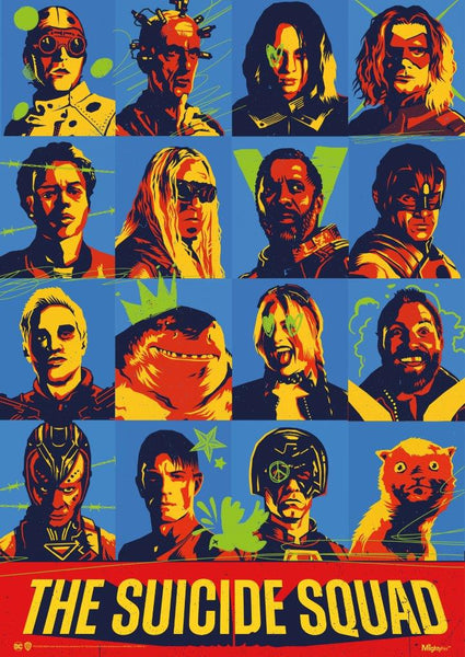 The Suicide Squad (Head Shots) MightyPrint™ Wall Art