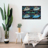 Rick and Morty (Ship Melt) MightyPrint™ Wall Art