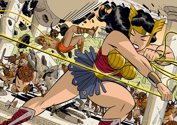 Wonder Woman (Lassoed) Mightyprint™ Wall Art