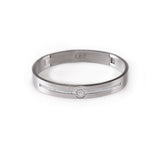 B.Tiff Prosperity Bracelet Diamond Alternative Surgical Stainless Steel Sizes Small Medium Large