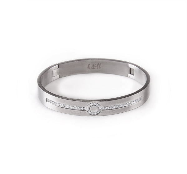B.Tiff Prosperity Bracelet Diamond Alternative Surgical Stainless Steel Sizes Small Medium Large