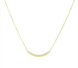 B.Tiff Mini "Smile" Adjustable Pendant Stainless Steel Necklace