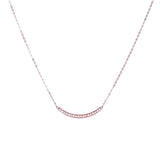 B.Tiff Mini "Smile" Adjustable Pendant Stainless Steel Necklace