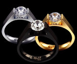 BTiff Brighter than Diamond .75Ct Round Tension Set Solitaire Engagement Ring Sizes 4-10