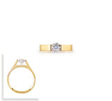 BTiff Brighter than Diamond .75Ct Round Tension Set Solitaire Engagement Ring Sizes 4-10