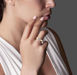 BTiff Brighter than Diamond .75Ct Round Tension Set Solitaire Engagement Ring Sizes 4-10