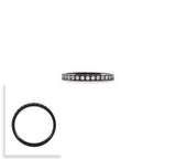 BTiff Brighter than Diamond Stacking Eternity Ring Black Gold Silver Rose Gold