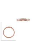 BTiff Brighter than Diamond Stacking Eternity Ring Black Gold Silver Rose Gold