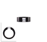 B.Tiff Anodized Titanium Tension Set Princess Cut Solitaire 1Ct Ring