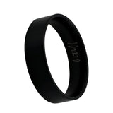 B.Tiff Brushed Band Stacking Ring Stainless Steel Black, Gold, Steel, Rose Gold