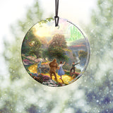 Thomas Kinkade (The Wizard of Oz™ - Dorothy Discovers the Emerald City™) StarFire Prints™ Hanging Glass