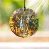 Thomas Kinkade Studios (The Wizard of Oz™ -Follow the Yellow Brick Road™) StarFire Prints™ Hanging Glass - Dorothy and Friends