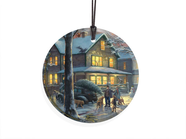 Thomas Kinkade Studios (A Christmas Story™ - House) StarFire Prints™ Hanging Glass