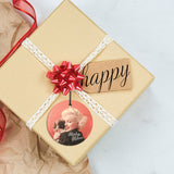 Marilyn Monroe (Oriental Gown and Pekinese) StarFire Prints™ Hanging Glass