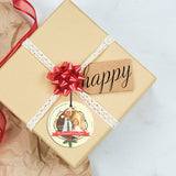 National Lampoon's Christmas Vacation (Clark and Ellen) StarFire Prints™ Hanging Glass