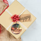 The Polar Express (Sleigh) Starfire Prints™ Hanging Glass Decoration