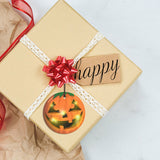 Halloween (Jack o' Lantern) Hanging Glass Ornament