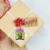 Halloween (Smell My Feet) StarFire Prints Hanging Glass Ornament