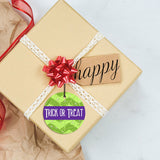 Halloween (Trick or Treat) StarFire Prints Hanging Glass Ornament