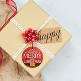 Christmas Collection (Merry Little Christmas) StarFire Prints Hanging Glass Ornament