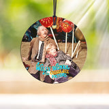 Willy Wonka and the Chocolate Factory™ (Charlie and Grandpa Joe) Starfire Prints™ Hanging Glass Decoration