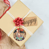 Willy Wonka and the Chocolate Factory™ (Charlie and Grandpa Joe) Starfire Prints™ Hanging Glass Decoration