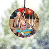 Willy Wonka and the Chocolate Factory™ (Charlie and Grandpa Joe) Starfire Prints™ Hanging Glass Decoration