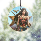 Wonder Woman™ (Strength for Love) Starfire Prints™ Hanging Glass Decoration