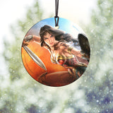 Wonder Woman™ (The Sword of Justice) Starfire Prints™ Hanging Glass Decoration