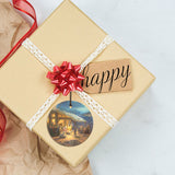 Thomas Kinkade (The Nativity, birth of Jesus) Starfire Prints™ Hanging Glass Decoration