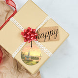 Thomas Kinkade (Sunrise Chapel) Starfire Prints™ Hanging Glass Decoration