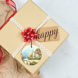 Thomas Kinkade (The Mountain Chapel) Starfire Prints™ Hanging Glass Decoration