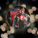 Justice League™ (Cyborg) Starfire Prints™ Hanging Glass