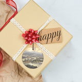 Thomas Kinkade (Sunset on Snowflake Lake) Starfire Prints™ Hanging Glass Decoration