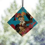DC Comics Justice League (Harley Quinn Bombshell) Starfire Prints™ Hanging Glass Decoration