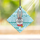 Looney Tunes (Bugs Bunny Pattern) Starfire Prints™ Hanging Glass Decoration