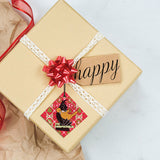 Looney Tunes (Daffy Duck Pattern) Starfire Prints™ Hanging Glass Decoration