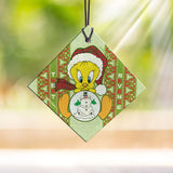 Looney Tunes (Tweety Bird Pattern) Starfire Prints™ Hanging Glass Decoration