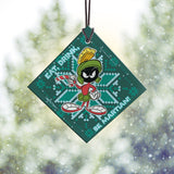 Looney Tunes (Marvin The Martian Pattern) Starfire Prints™ Hanging Glass Decoration