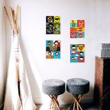 Justice League (Comic Page) TrendyPrint Wall Art Set