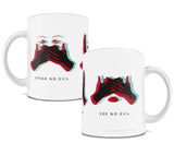 Birds of Prey (No Evil) White Ceramic Mug