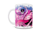 DC Women Mother's Day (Batgirl and Supergirl Watercolor) White Ceramic Mug