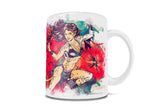 DC Women (Wonder Woman and Cheeta Watercolor) White Ceramic Mug