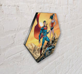 Justice League (Justice League) Knexagon™ Wood Print