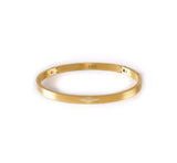 B.Tiff 9-Stone Pave Stainless Steel Bangle Bracelet Gold Black Steel Rose Gold Blue SM Med Lg