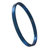 B.Tiff Simplicity Narrow Matte Stainless Steel Bangle Bracelet Gold Black Stainless Steel Rose Gold Blue SM Med Lg