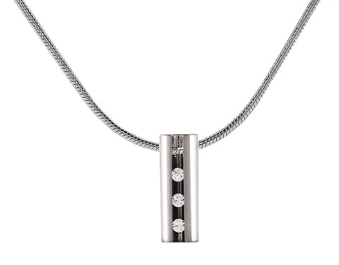 B.Tiff Hollowed Short Stick Stainless Steel Pendant