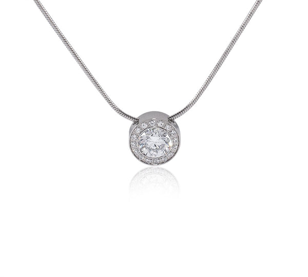 B.Tiff Aŭreolo 1ct Gold Plated Stainless Steel Pendant Necklace